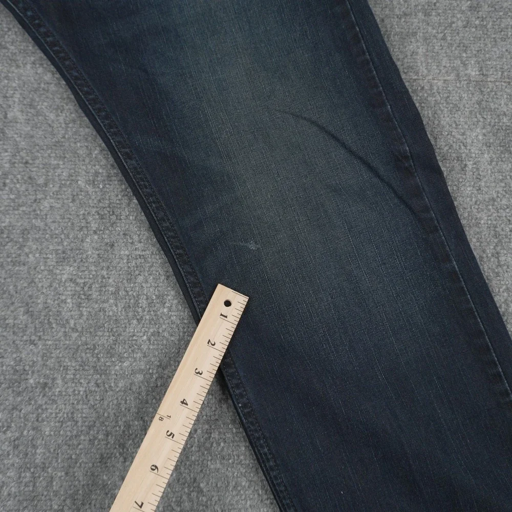 Levi's 505 Jeans Mens‎ 38x32 Dark Wash Regular Fit Straight Leg Blue Denim